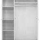 TOLEDO 3 DOOR WARDROBE - WHITE/OAK