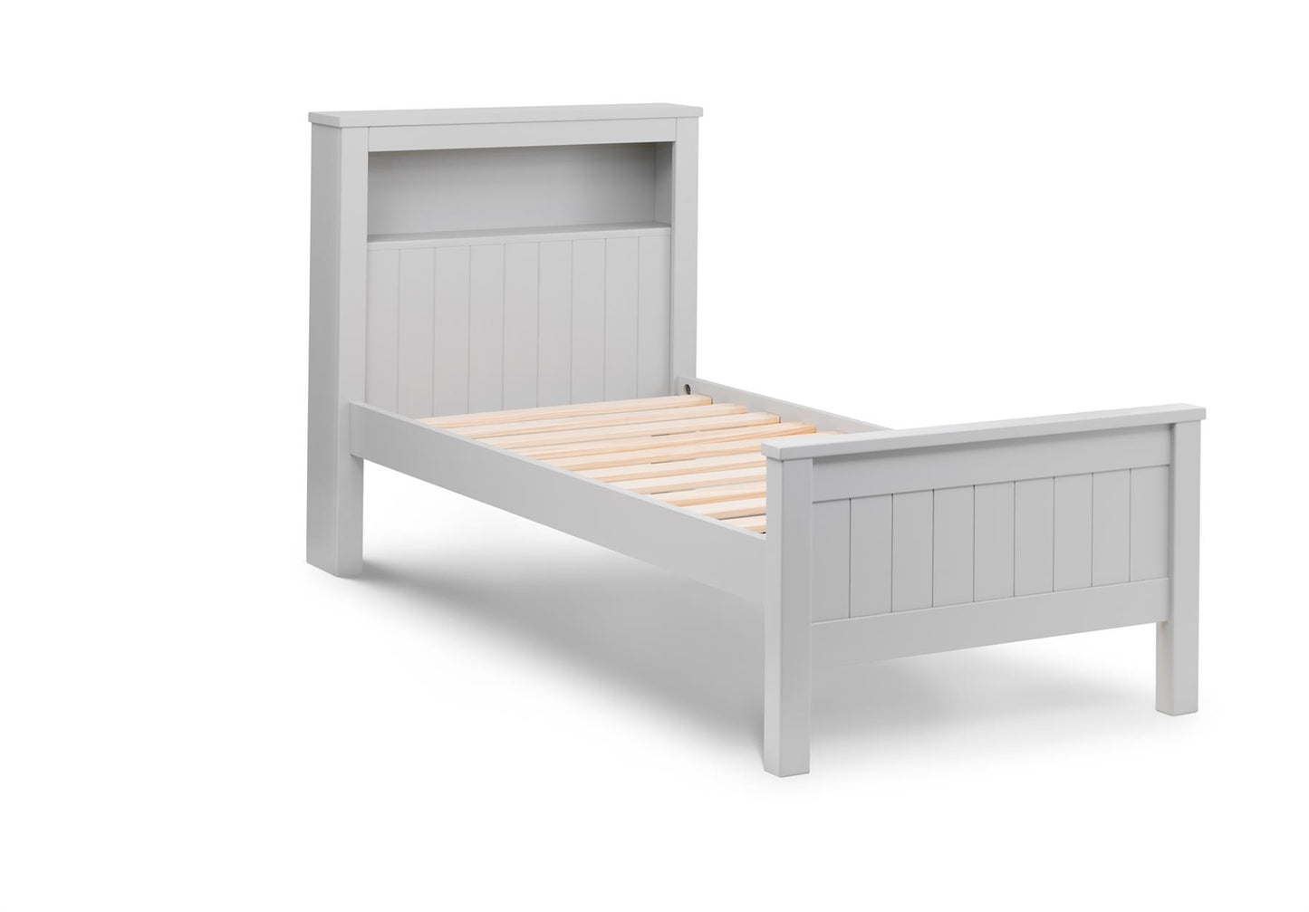 MAINE BOOKCASE BED - DOVE GREY