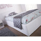 FAUX LEATHER END LIFT OTTOMAN BED - 3FT SINGLE - WHITE