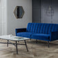 AFINA VELVET SOFA BED - BLUE