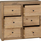 PANAMA 6 DRAWER CHEST - NATURAL WAX