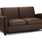 VIVO FAUX LEATHER SOFA BED - CHESTNUT BROWN