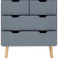 NYBORG 2+2 DRAWER CHEST - DARK GREY