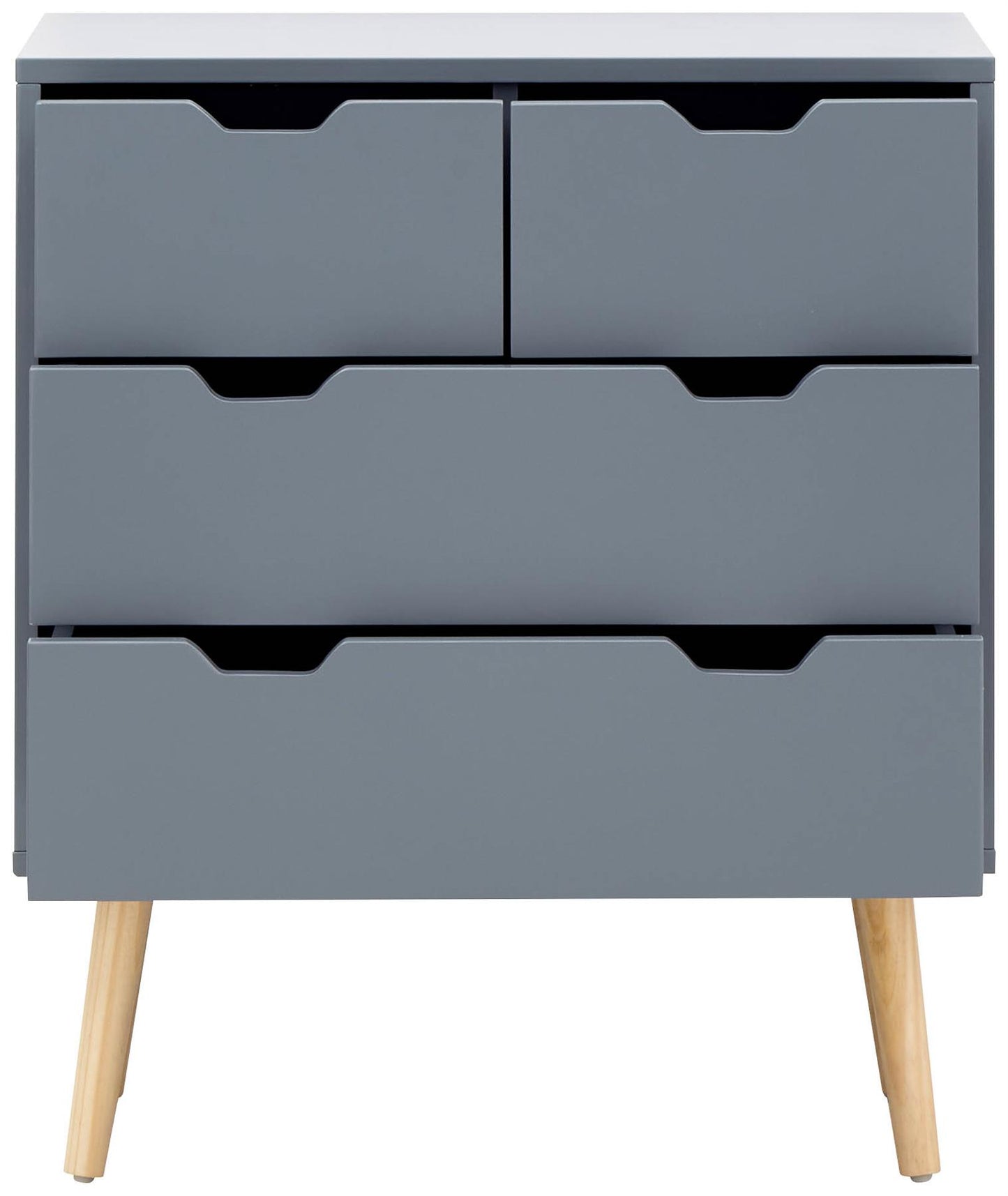 NYBORG 2+2 DRAWER CHEST - DARK GREY