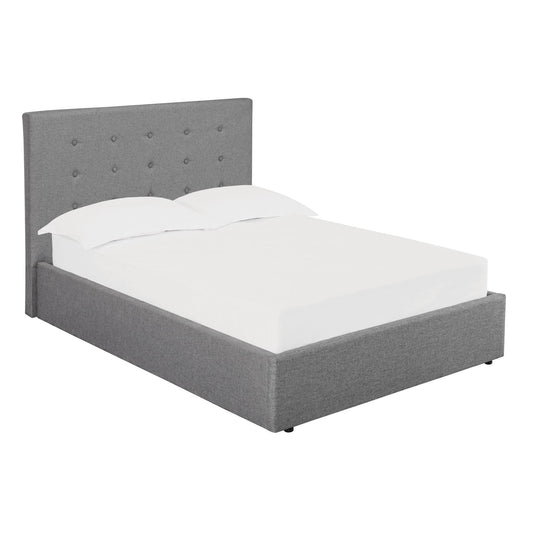 LUCCA FABRIC BED - 5FT KING SIZE - GREY