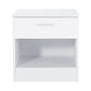 OTTAWA 1-DRAWER BEDSIDE TABLE - WHITE