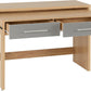 SEVILLE 2 DRAWER SLIDER DESK - GREY/LIGHT OAK