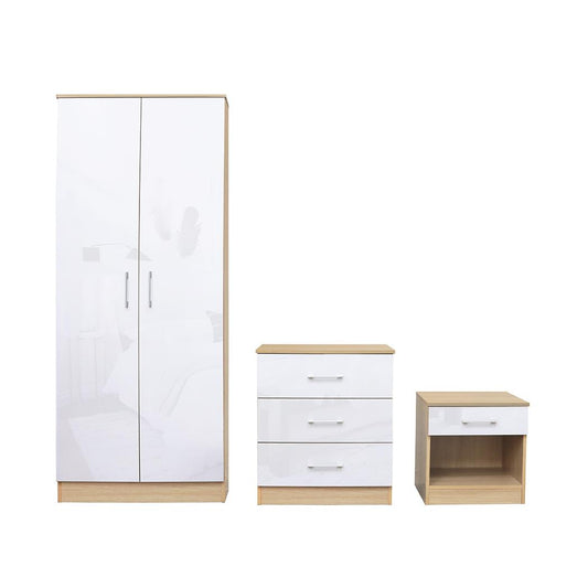 DAKOTA 3 PIECE BEDROOM SET - WHITE