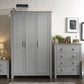 LANCASTER 4 PIECE BEDROOM SET - GREY