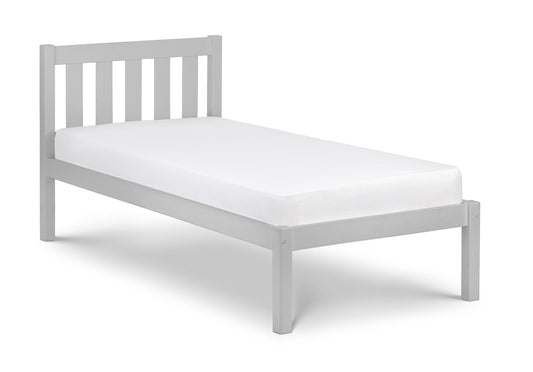 LUNA WOODEN BED - 4FT6" DOUBLE - DOVE GREY