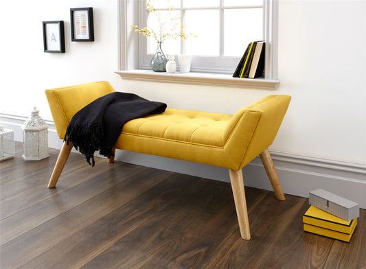 MILAN WINDOW SEAT - MUSTARD