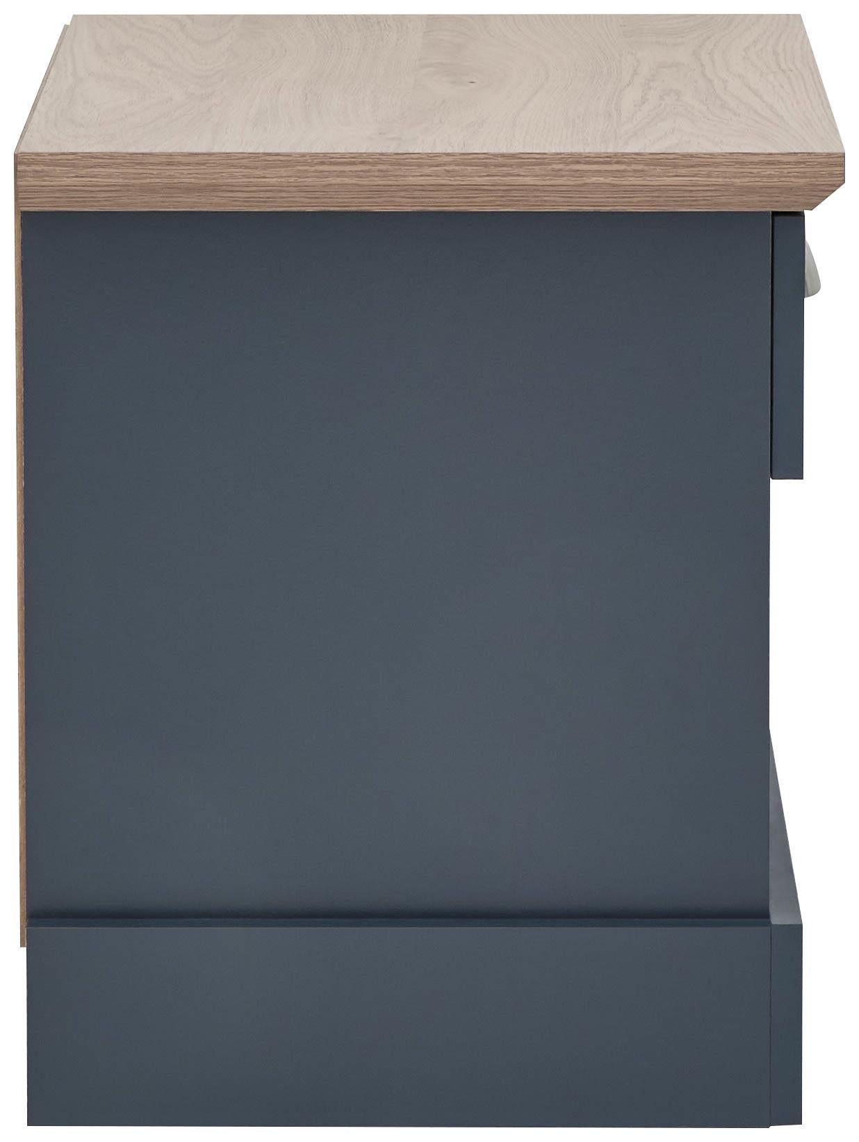 KENDAL 1-DRAWER BEDSIDE TABLE - SLATE BLUE