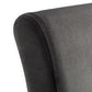 CAPRI VELVET BED - 4FT6" DOUBLE - DARK GREY