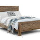 HOXTON WOODEN BED - 6FT SUPER KING SIZE - RUSTIC OAK