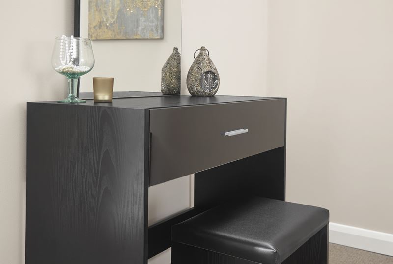 OTTAWA DRESSING TABLE SET - BLACK