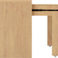 SEVILLE 2 DRAWER SLIDER DESK - WHITE/LIGHT OAK