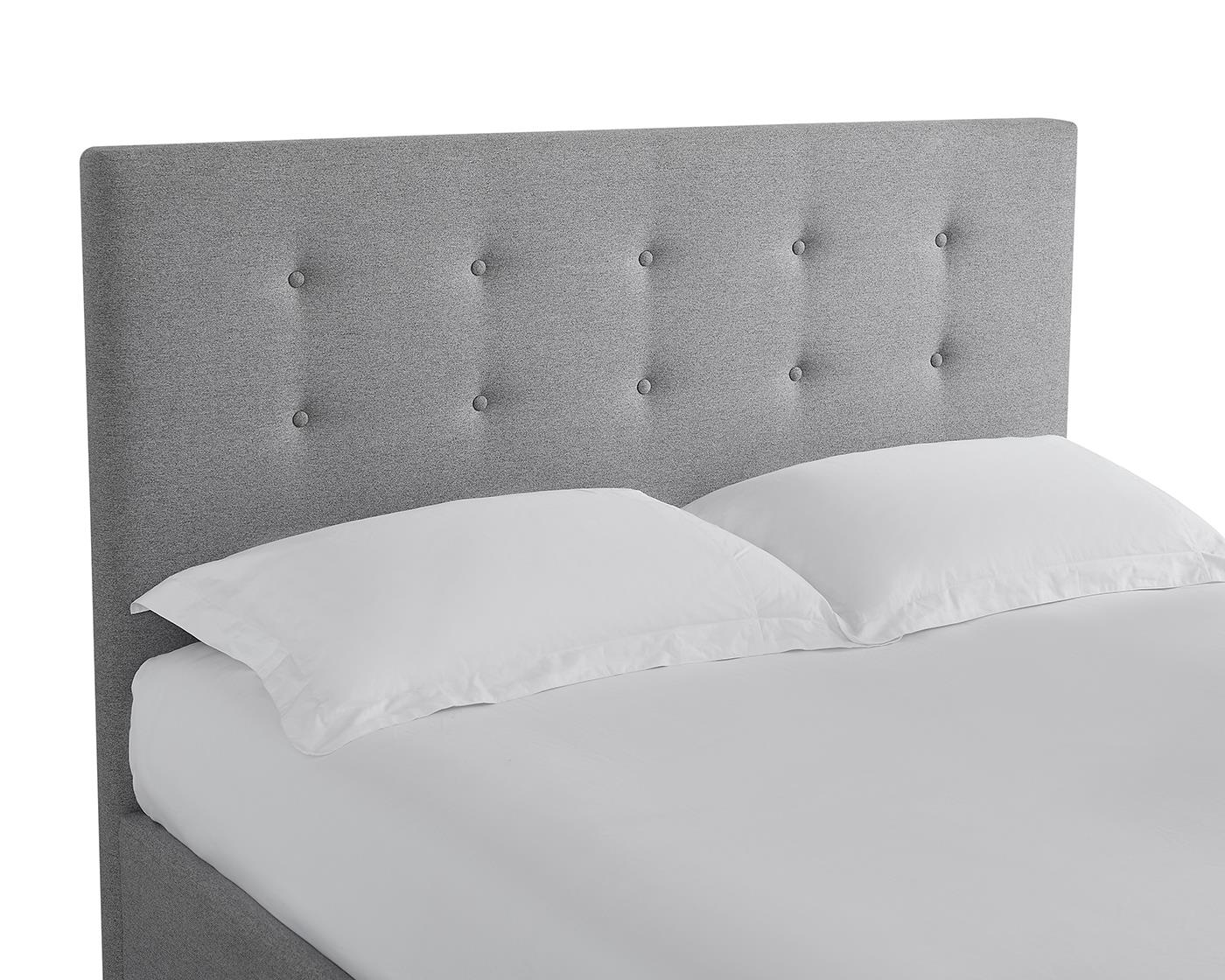 MAYFAIR FABRIC TV BED - 4FT6" DOUBLE - GREY