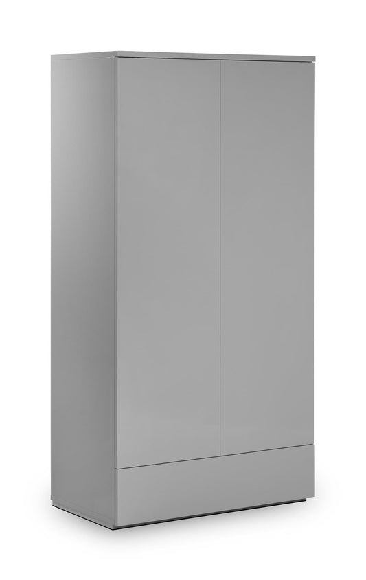 MONACO 2 DOOR 1 DRAWER WARDROBE - GREY