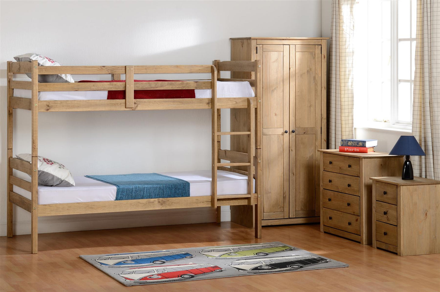 PANAMA BUNK BED - NATURAL WAX