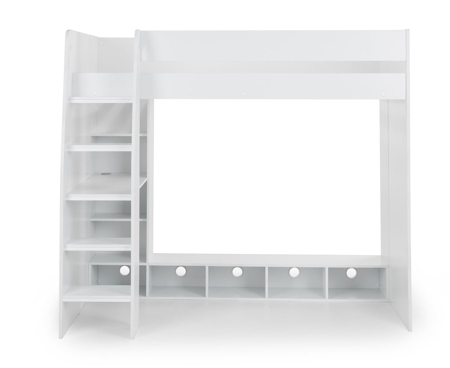 NEBULA GAMING HIGH SLEEPER BUNK BED - WHITE