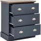 KENDAL 3 DRAWER CHEST - SLATE BLUE