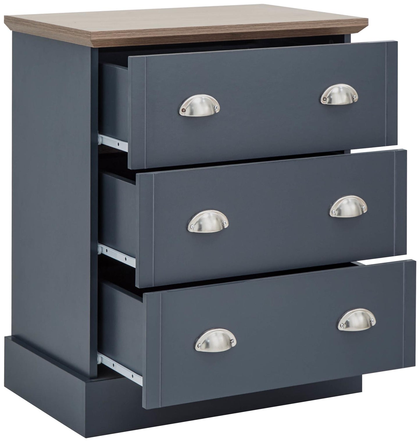 KENDAL 3 DRAWER CHEST - SLATE BLUE