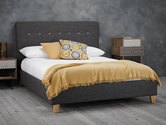 PORTICO FABRIC BED - 5FT KING SIZE - GREY