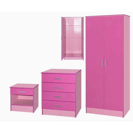 HARRISON 3 PIECE BEDROOM SET - PINK