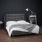 SLOANE VELVET BED - 4FT6 DOUBLE - GREY