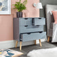 NYBORG 2+2 DRAWER CHEST - DARK GREY