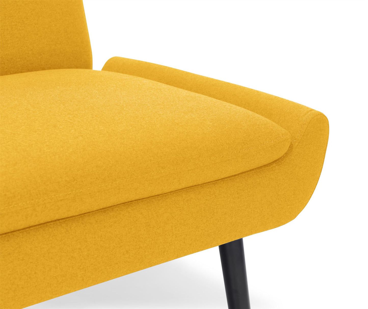 GAUDI LINEN FABRIC SOFA BED - MUSTARD