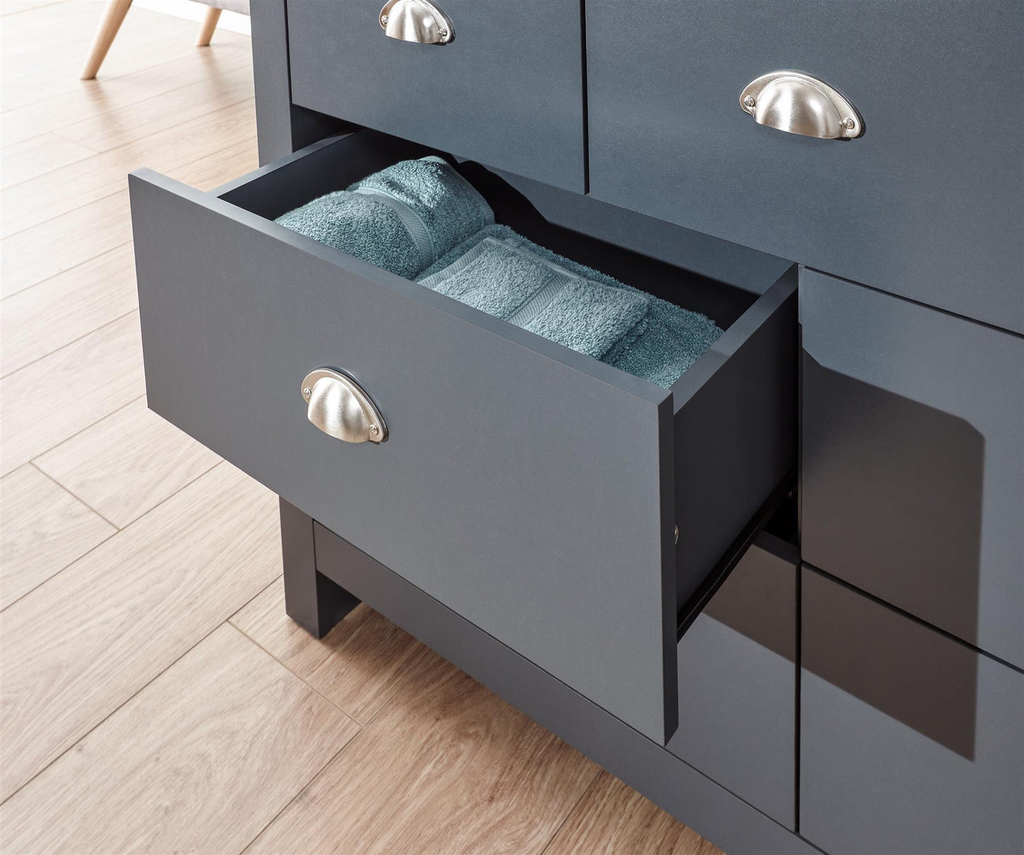 LANCASTER MERCHANT CHEST - SLATE BLUE