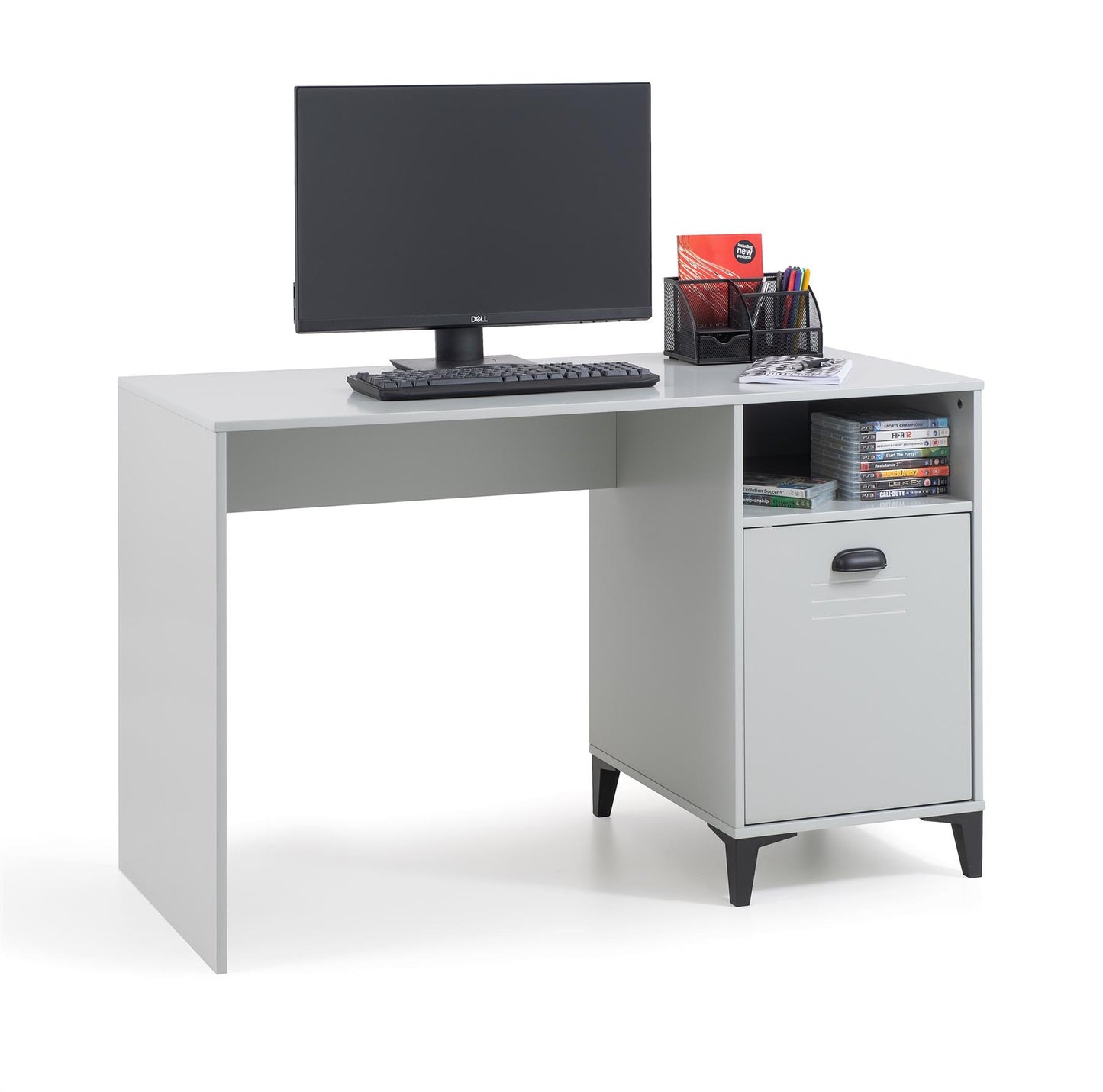 LAKERS LOCKER OFFICE DESK - GREY