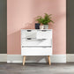 NYBORG 2+2 DRAWER CHEST - WHITE