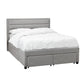 GREENWICH FABRIC 2-DRAWER BED - 5FT KING SIZE - GREY