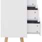 NYBORG 2+2 DRAWER CHEST - WHITE