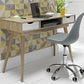 SCANDI DESK - OAK/WHITE