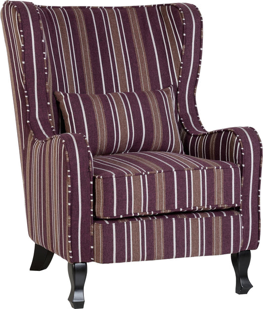 SHERBORNE FIRESIDE CHAIR - BURGUNDY