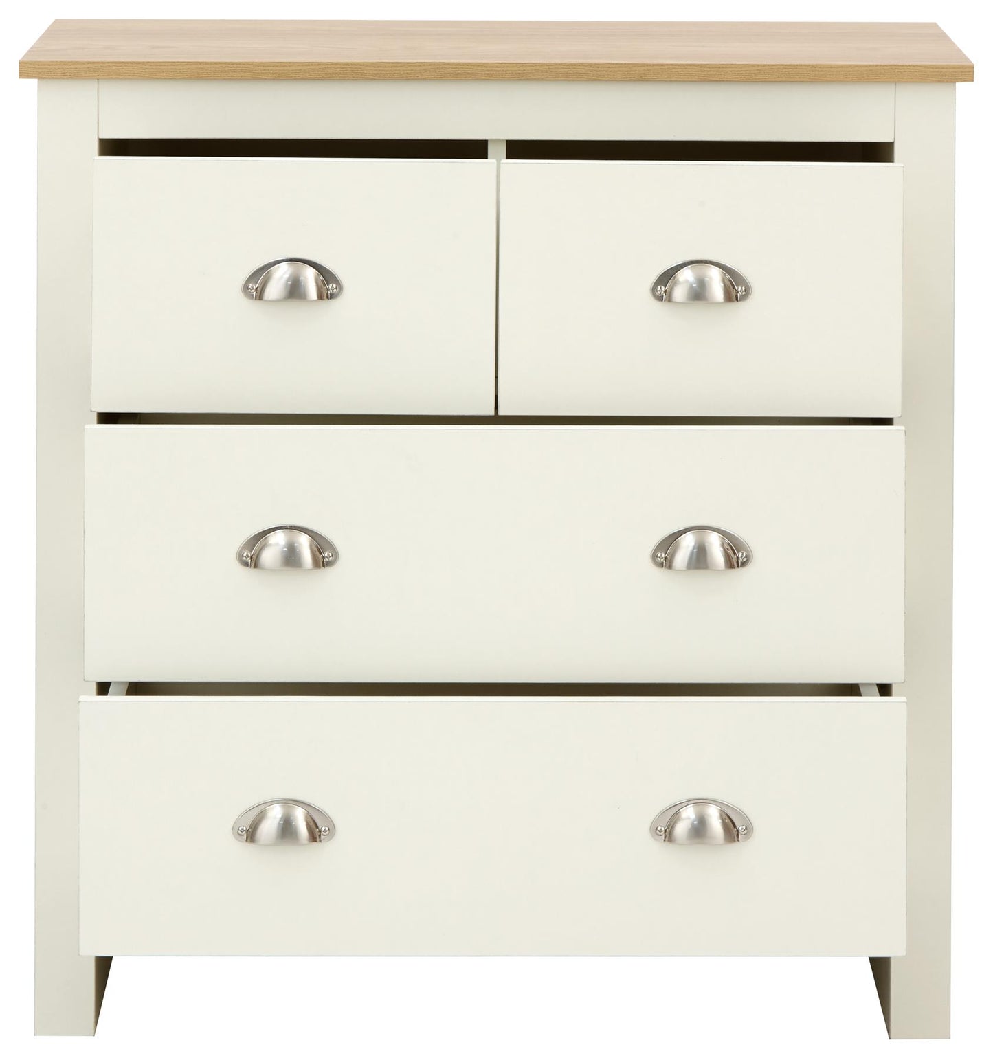 LANCASTER 2+2 DRAWER CHEST - CREAM