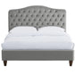 SORRENTO VELVET BED - 5FT KING SIZE - CAPPUCCINO