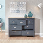 LANCASTER MERCHANT CHEST - SLATE BLUE