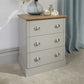 KENDAL 3 DRAWER CHEST - GREY