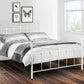 REBECCA METAL BED - 5FT KING SIZE - STONE WHITE