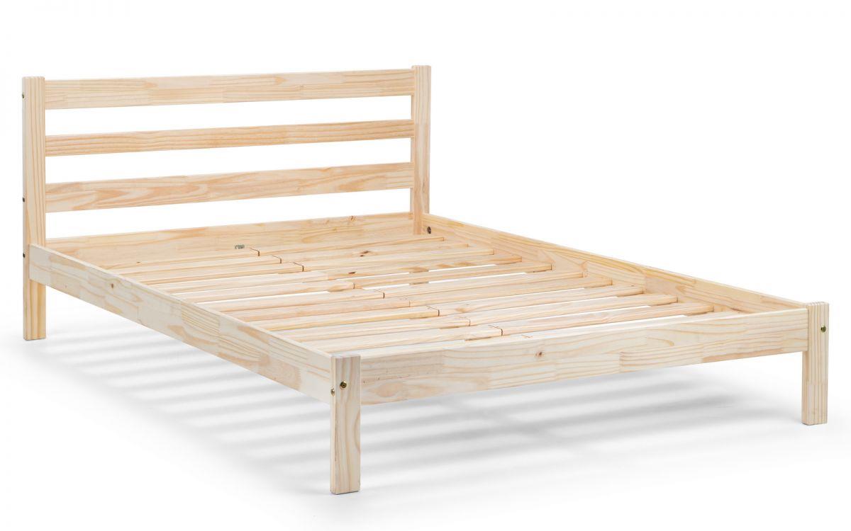 SAMI WOODEN BED - 3FT SINGLE - UNFINISHED PINE