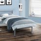 ALPEN METAL BED - 3FT SINGLE - ALUMINIUM FINISH