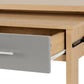 SEVILLE 2 DRAWER SLIDER DESK - GREY/LIGHT OAK