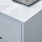 NYBORG 2-DRAWER BEDSIDE TABLE - LIGHT GREY