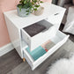 NYBORG 2+2 DRAWER CHEST - WHITE