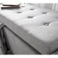 VERONA FABRIC OTTOMAN STORAGE BENCH - GREY