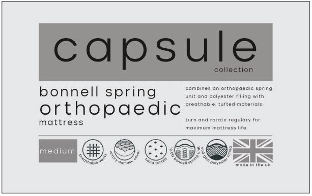 CAPSULE ORTHOPAEDIC MATTRESS - 4FT6" DOUBLE